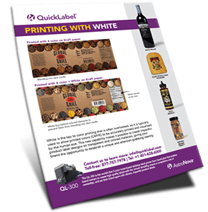 QL-300 Printing with White Flyer